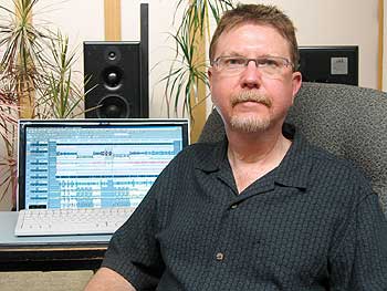 Paul Blakemore at his home base at Concord Music Group's mastering studio in Cleveland, Ohio